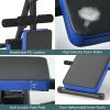 Multi-Position Adjustable Strength Training Bench for Home Gym - Blue - Exercise & Fitness