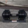 22LBS ADJUSTABLE DUMBBELL STEEL+PLASTIC - as Pic