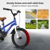 A16114 Kids Bike 16 inch for Boys & Girls with Training Wheels, Freestyle Kids' Bicycle with fender. - Blue