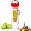 Fruitzola JAMMER Fruit Infuser Water Bottle In 5 Colors - Black