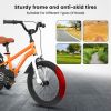 A16114 Kids Bike 16 inch for Boys & Girls with Training Wheels, Freestyle Kids' Bicycle with fender. - Orange