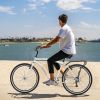 HARMI  Adult Beach Cruiser Bike,7 Speed Bicycles, Multiple Colors,26" Inch Wheels, for Men and Women - White