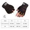 Gloves Weight Exercises Half Finger Lifting Gloves Body Building Training Sport Gym Fitness Gloves for Men Women - Red - XL