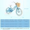 14" Kid's Bike with Training Wheels and Adjustable Handlebar Seat - Blue