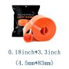 Elastic Resistance Band; Exercise Expander Stretch Fitness Rubber Band; Pull Up Assist Bands For Training Pilates Home Gym Workout - Orange