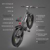 (Do Not Sell on Amazon) AOSTIRMOTOR 26" 750W Electric Bike Fat Tire 48V 15AH Removable Lithium Battery for Adults RT - as pic