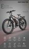 AOSTIRMOTOR S07-B 26" 750W Electric Bike Fat Tire P7 48V 12.5AH Removable Lithium Battery for Adults with Detachable Rear Rack Fender(Black) - as Pic