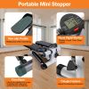 Stepper for Exercise Mini Fitness Stepper with 2 Resistance Bands LCD Monitor Max 330.7LBS Load Stair Stepper Quiet Stepper - Grey