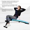 Gym Room Adjustable Height Exercise Bench Abdominal Twister Trainer - Blue - Exercise & Fitness