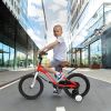 A16114 Kids Bike 16 inch for Boys & Girls with Training Wheels, Freestyle Kids' Bicycle with fender. - Red